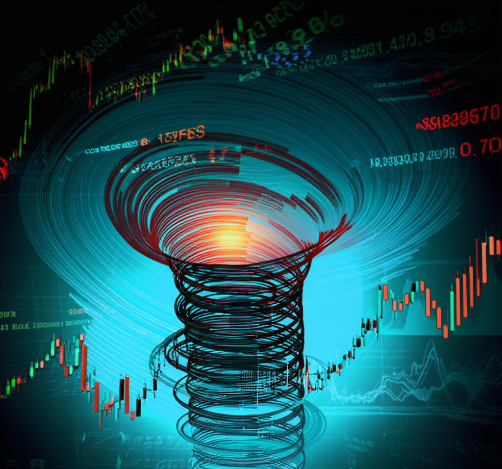 交易者思維過程的視覺化插畫