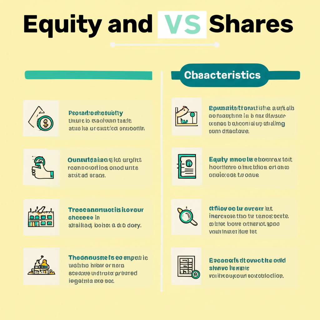 股權與股份差異對照資訊圖表