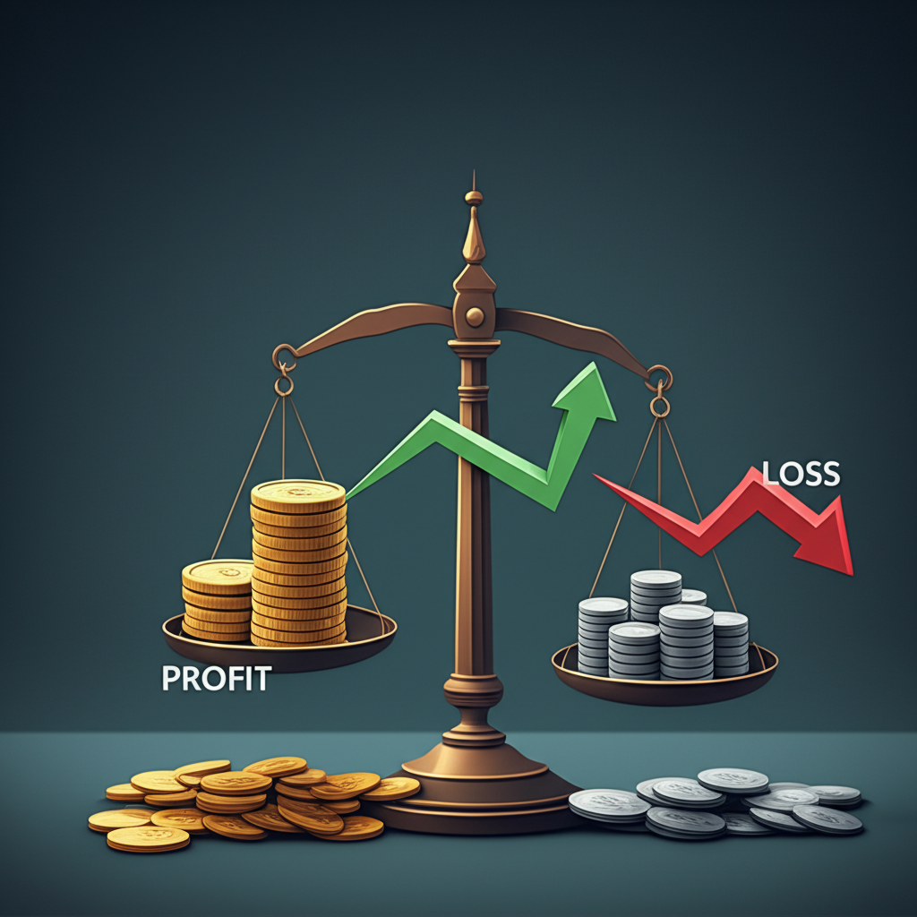 交易盈虧與策略視覺化示意圖