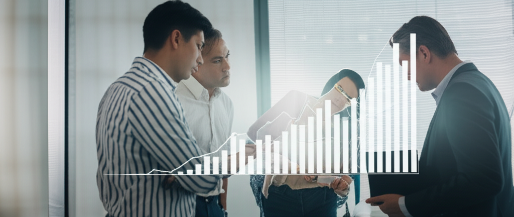 一張數位資訊圖表，說明首次公開募股（IPO）的流程，從私人公司到公開上市，包含承銷、監管文件提交、路演和定價等關鍵里程碑。