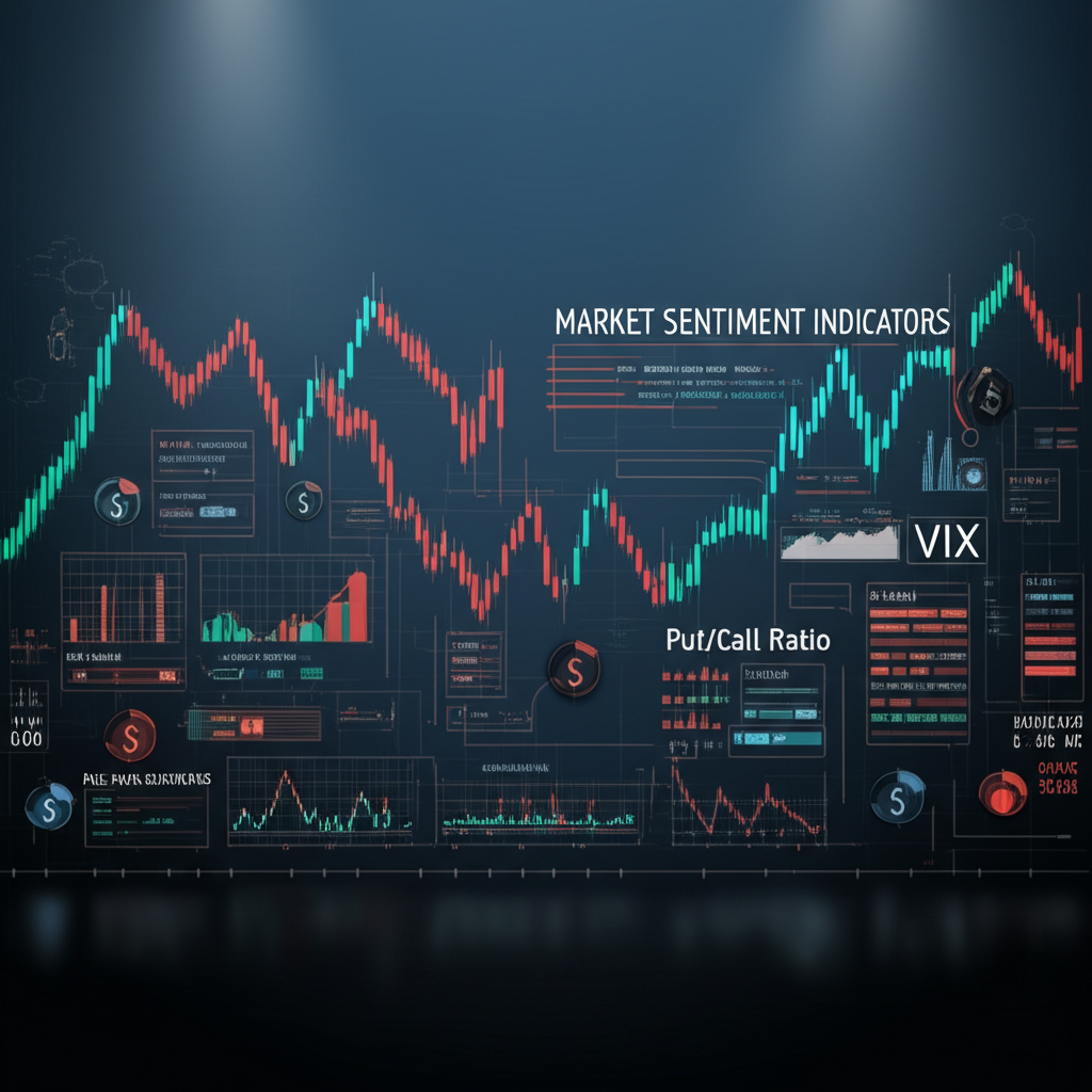 市場情緒指標與經濟數據對貨幣影響的概念插圖