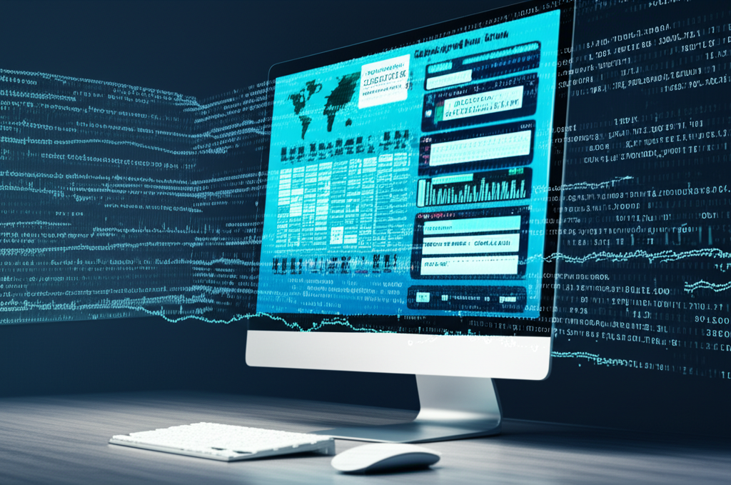 數位交易平台上顯示伺服器連線日誌的示意圖