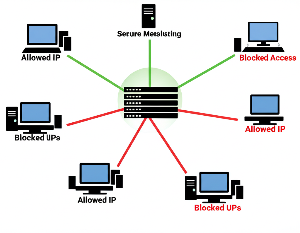 圖解說明 IP 白名單如何運作:僅允許白名單內的設備存取帳戶