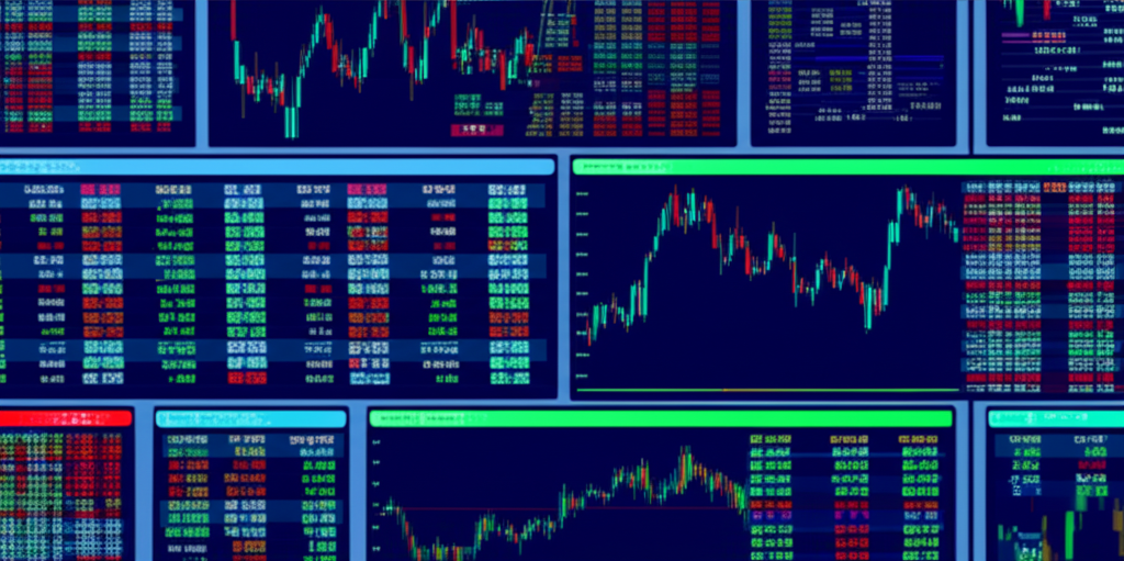外匯交易螢幕插圖，顯示多組即時報價與技術指標圖表