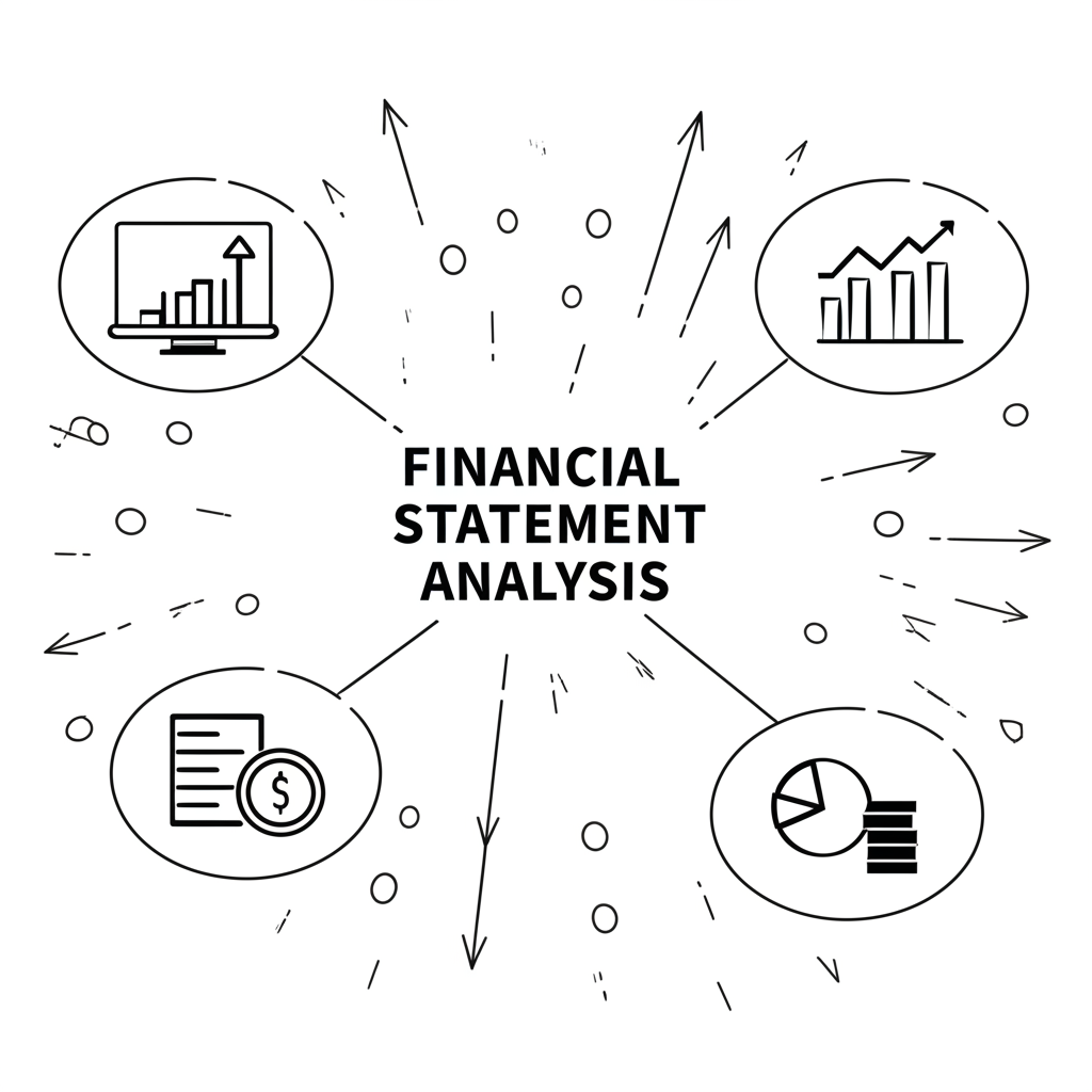 財務報表分析插圖:圖示說明損益表結構與純利位置