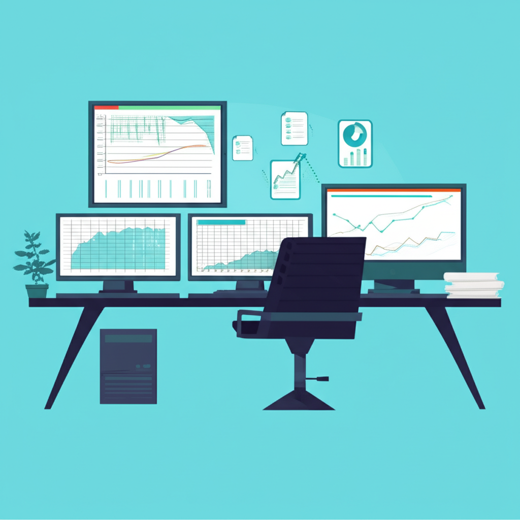 穩定外匯交易環境插圖，展現流暢報價與無中斷交易畫面