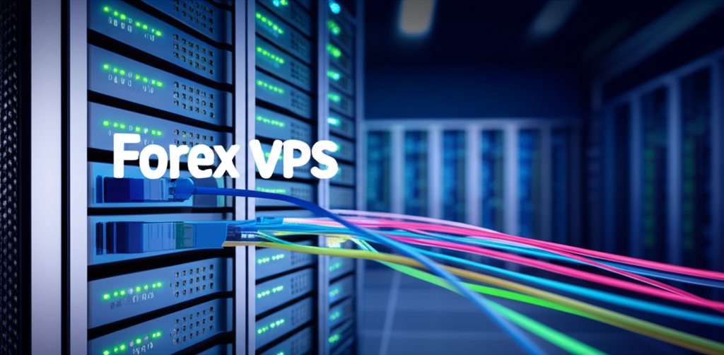 外匯 VPS 伺服器與全球金融中心連結示意圖