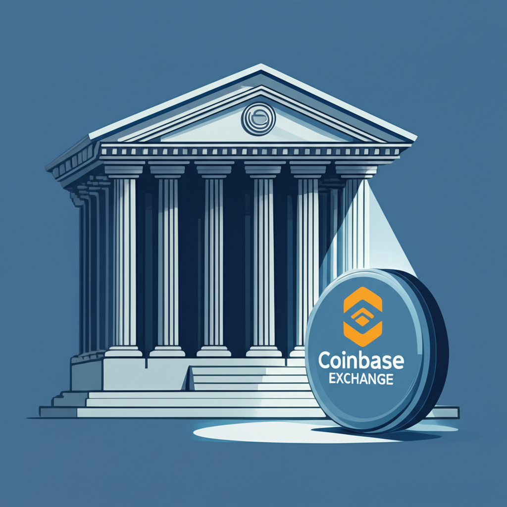 金融巨頭摩根大通對Coinbase加密交易所的興趣與成長示意圖