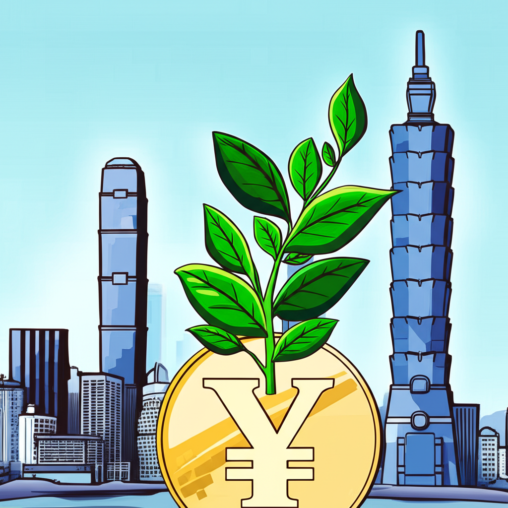 人民幣投資增長與台灣香港資產配置示意圖