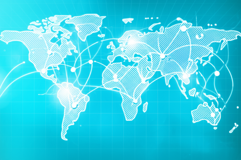 全球數據中心網絡插圖