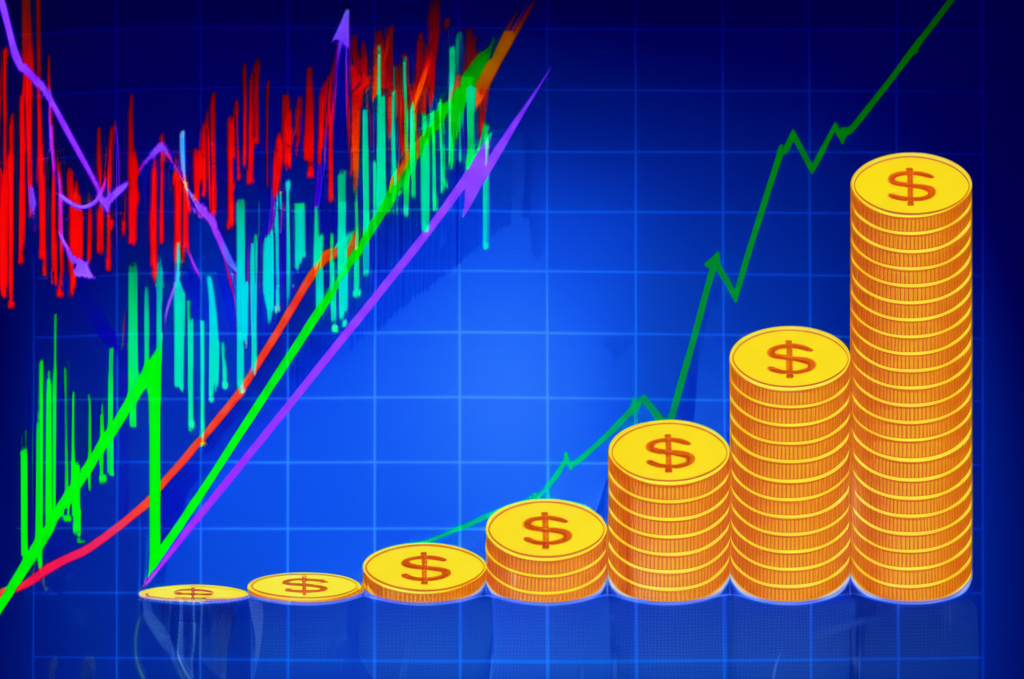 債券ETF流動性與穩定收益插圖,展示股票波動中債券收入的平衡場景