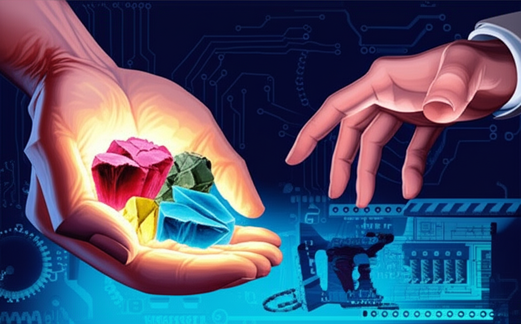 稀土元素如發光礦物,被中國大手握住,美國手伸向它們,象徵高科技競爭