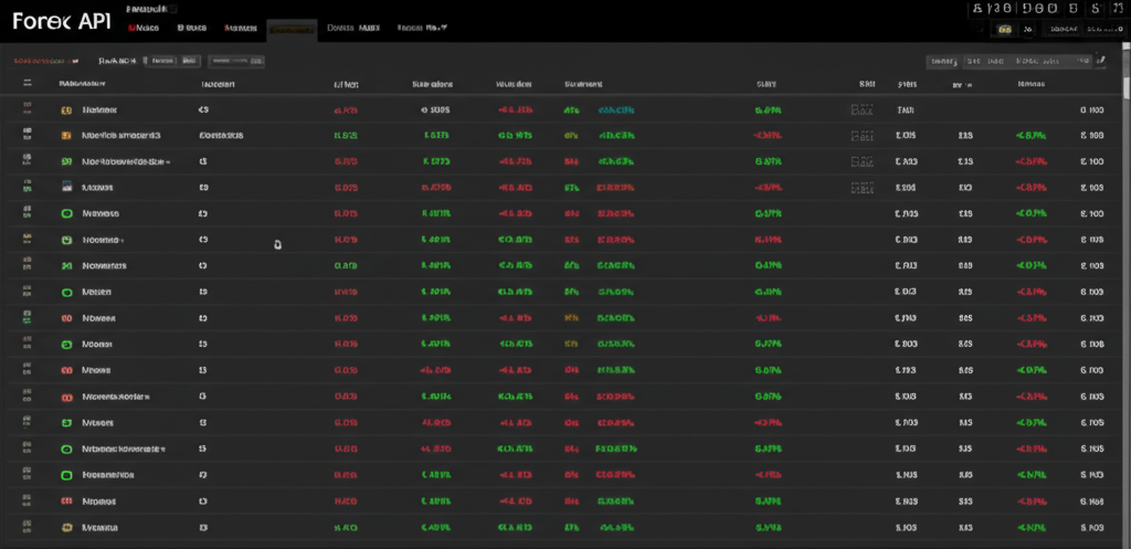 外匯 API 整合儀表板