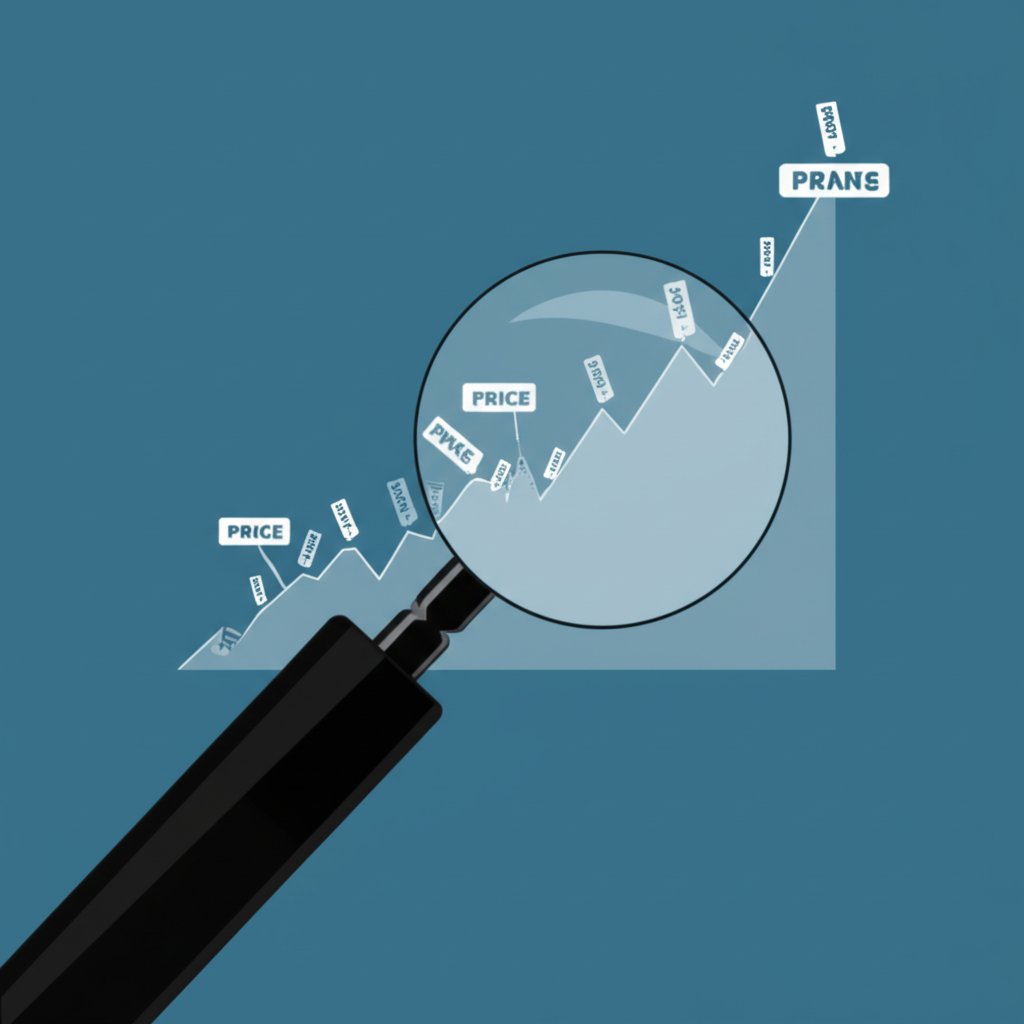 GDP平減指數概念圖:放大鏡過濾物價變動揭示經濟真實成長