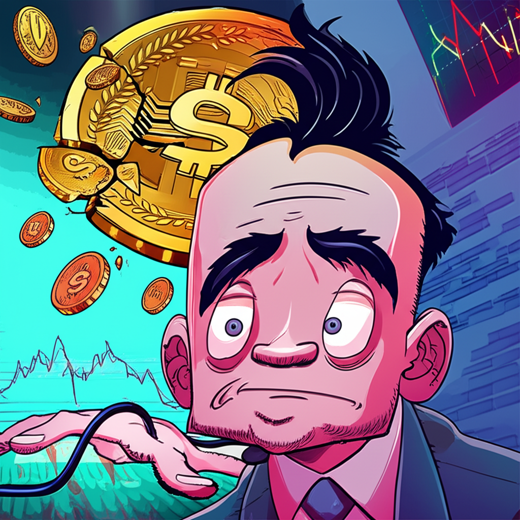 緊張的投資者注視著南非幣匯率劇烈波動圖表,背景中貨幣碎片化象徵金融崩潰恐懼