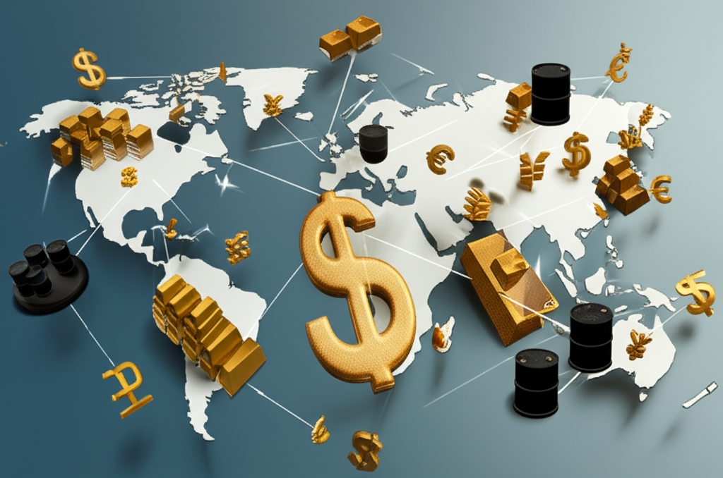 數位交易介面顯示CFD圖表與雙向交易槓桿概念的插圖