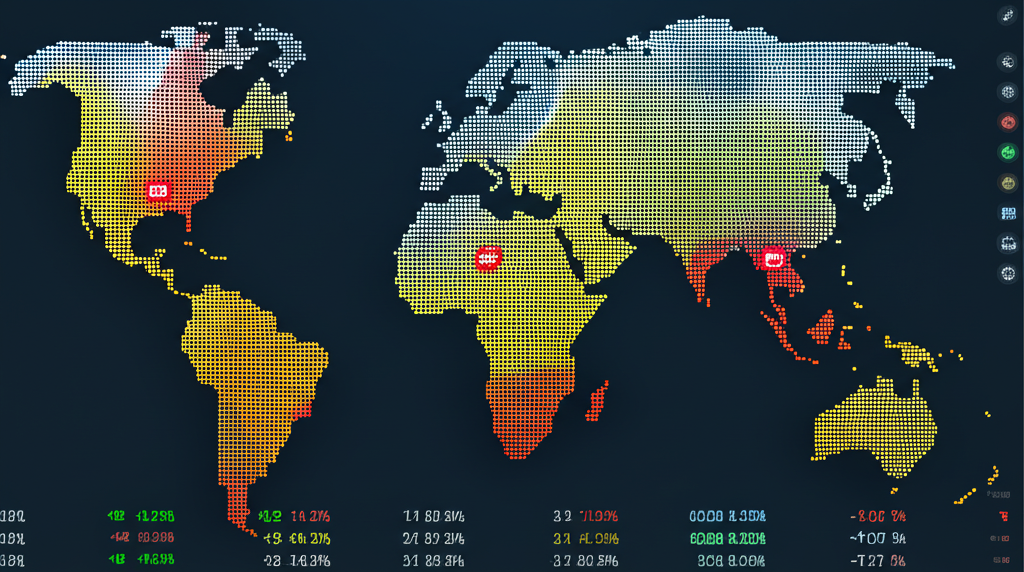 外匯交易平台與全球市場連結示意圖