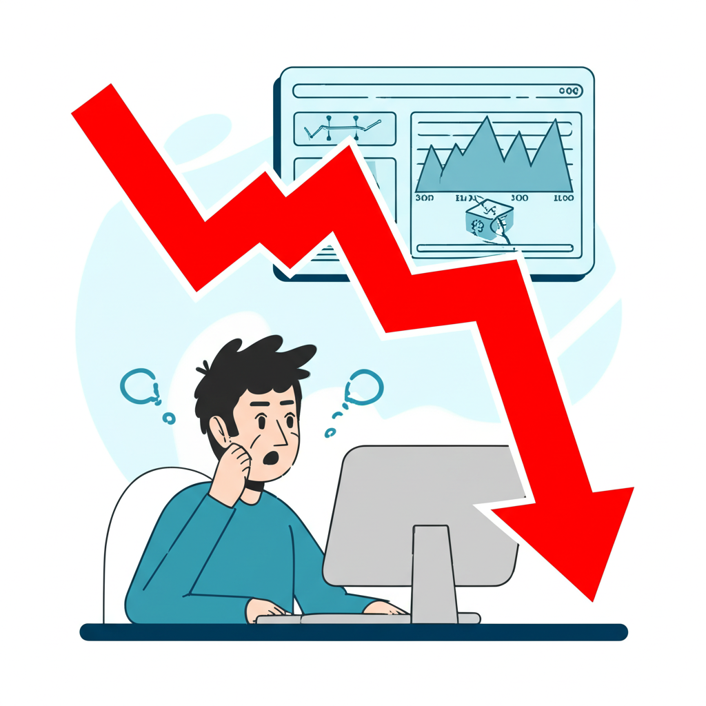 Meta stock drop due to high AI and metaverse spending with a worried investor