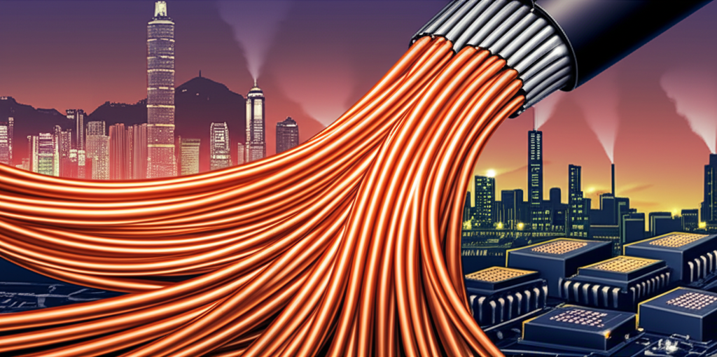 銅線流入台灣和香港工廠，伴隨半導體晶片和電子元件，強調國際價格對本地市場的影響