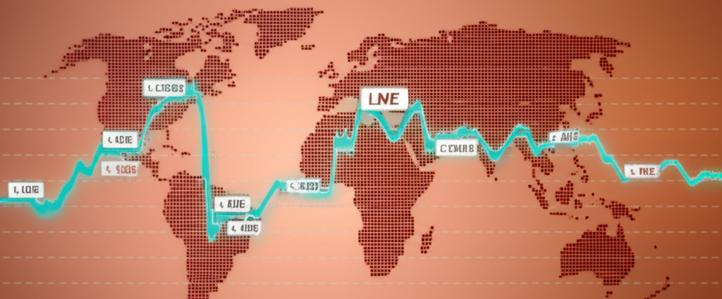 全球經濟圖表顯示銅價波動，背景有LME和COMEX符號，代表市場動態與即時數據