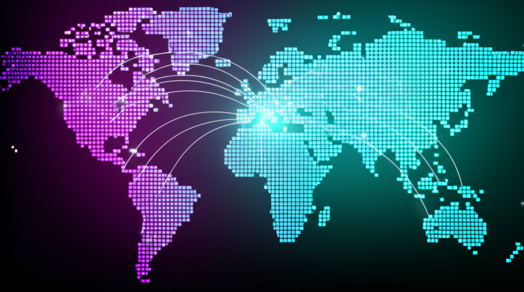 Global market connection illustration