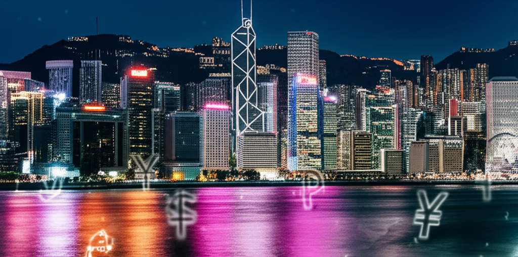 Hong Kong skyline forex trading