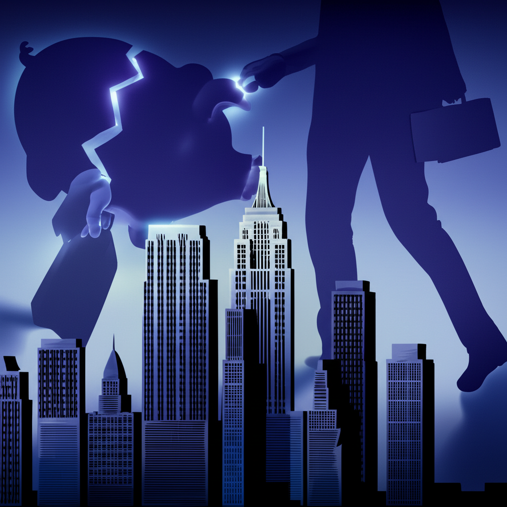 華爾街天空下的AI泡沫、信貸風險與內部人士出售陰影插圖