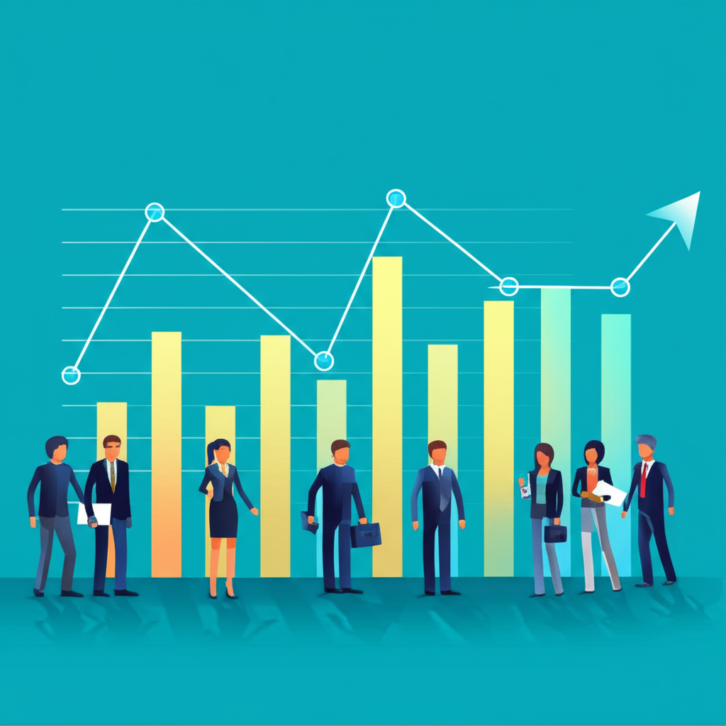 全球金融市場適應聯準會政策變動的韌性插圖,強調企業盈利與技術創新減輕投資者恐慌