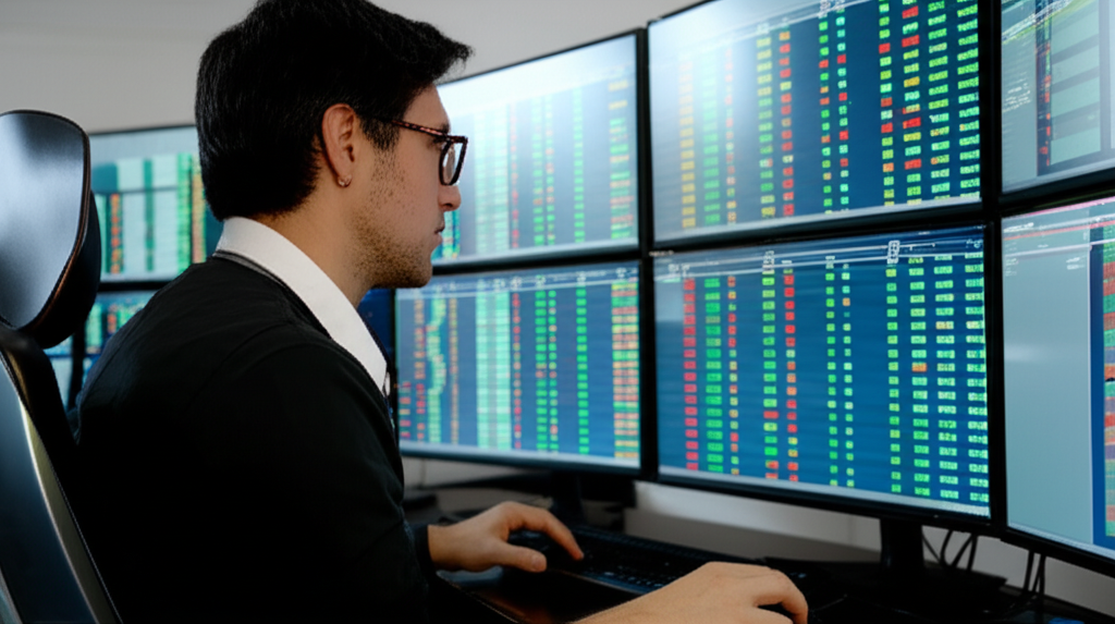 交易員分析LV2市場深度資料畫面