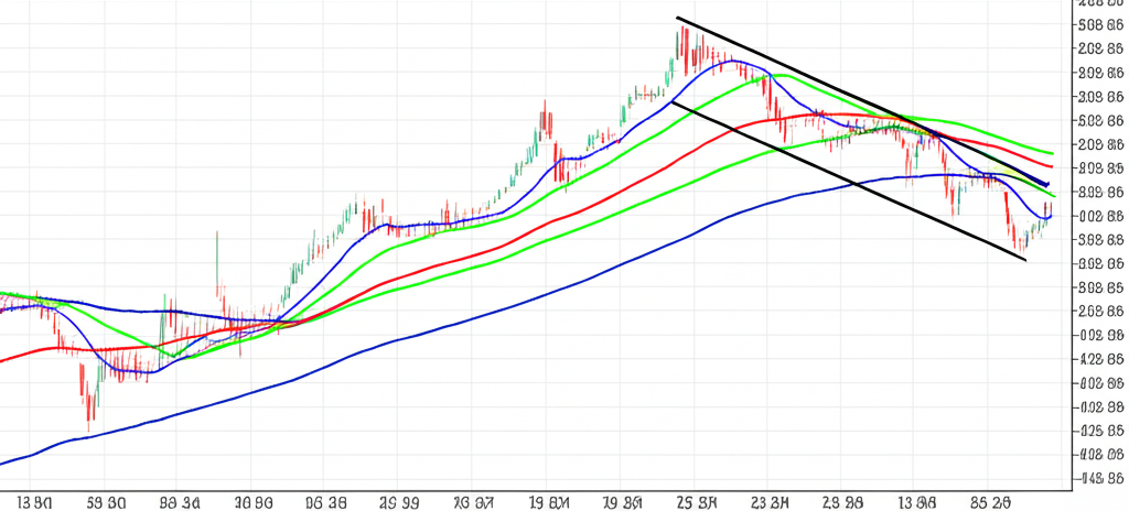 多時間框架移動平均線圖表顯示50日與200日死亡交叉在全球股市分析