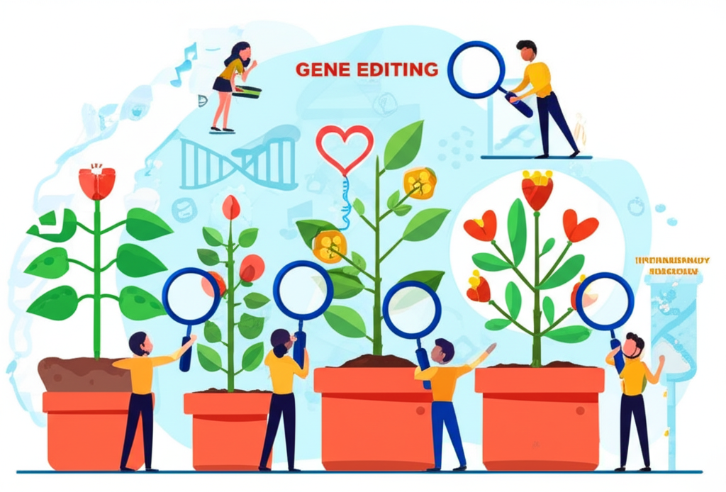 充滿活力的生物科技產業,基因編輯與免疫療法如茁壯植物般成長,吸引手持放大鏡的投資者
