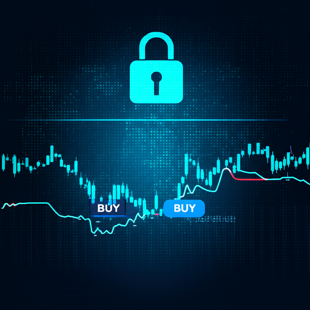 secure forex trading platform illustration