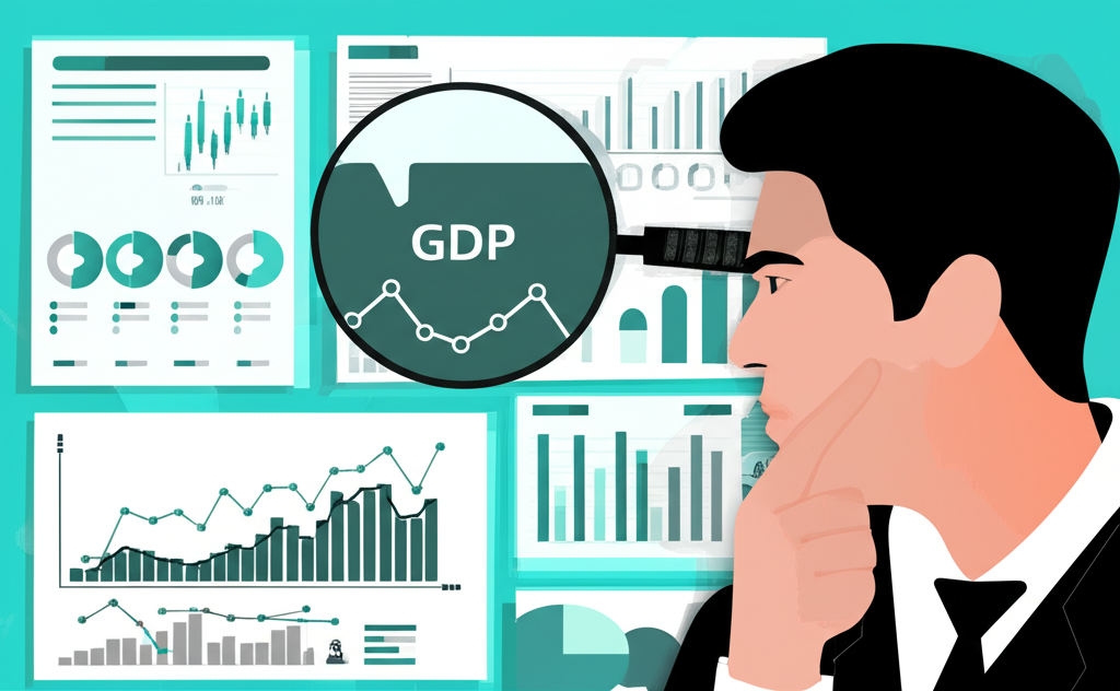 全球經濟景觀與 GDP YoY 趨勢分析圖示