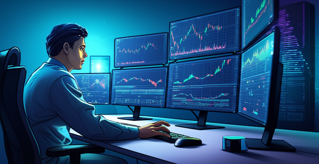 外匯交易者使用快速 VPS 伺服器插圖