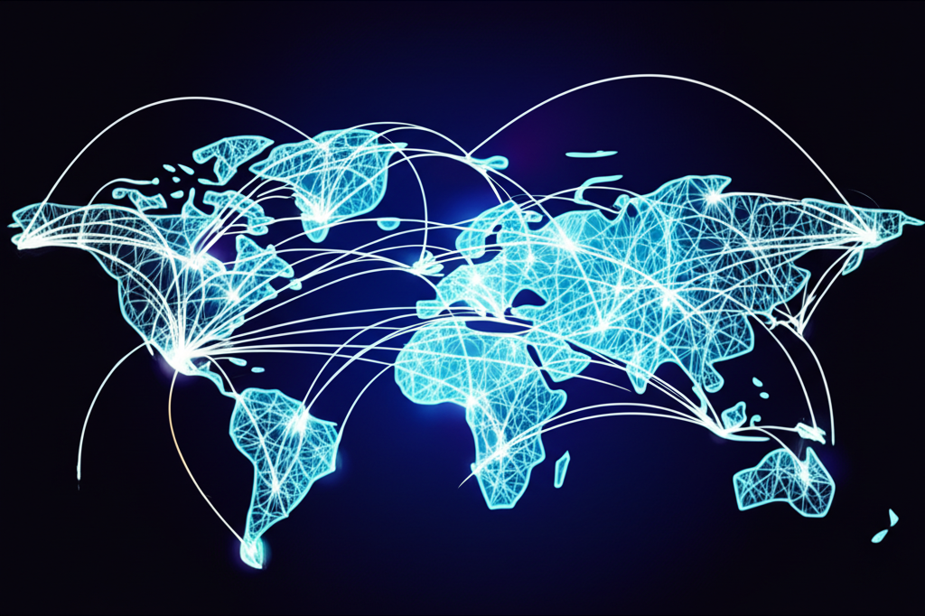 Global currency market digital lines