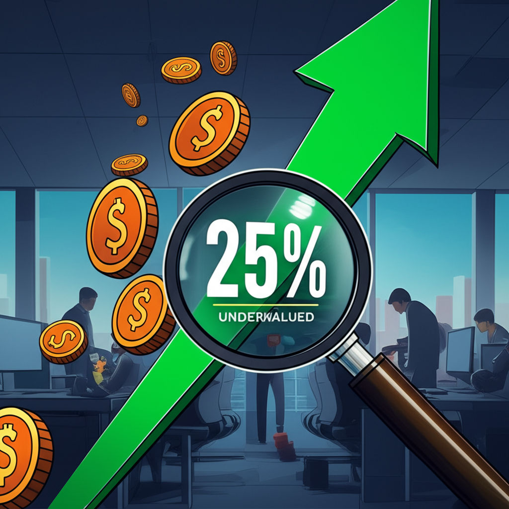 Coinbase股票成長圖表與低估估值分析示意圖