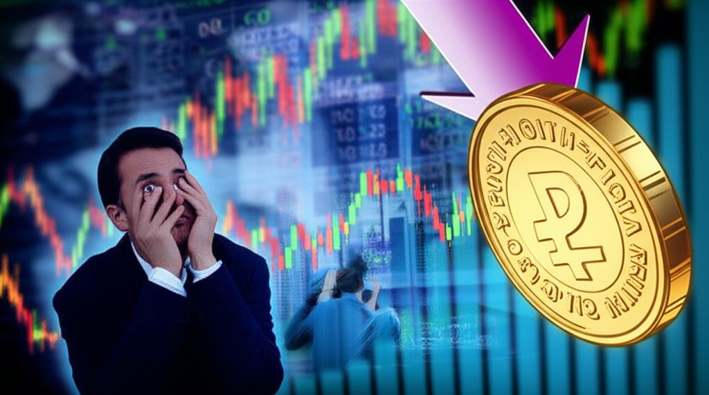 南非幣快速貶值插圖,背景中擔憂的投資者觀望全球金融市場