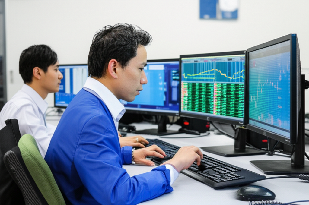 Asian traders on forex platforms