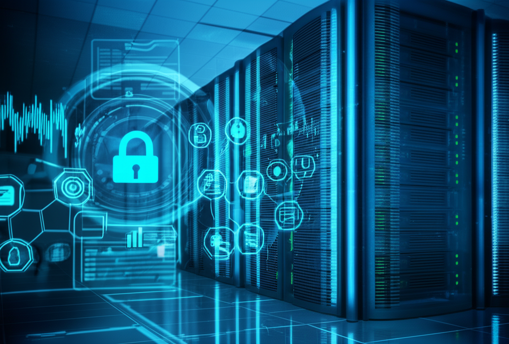 Secure forex VPS trading illustration