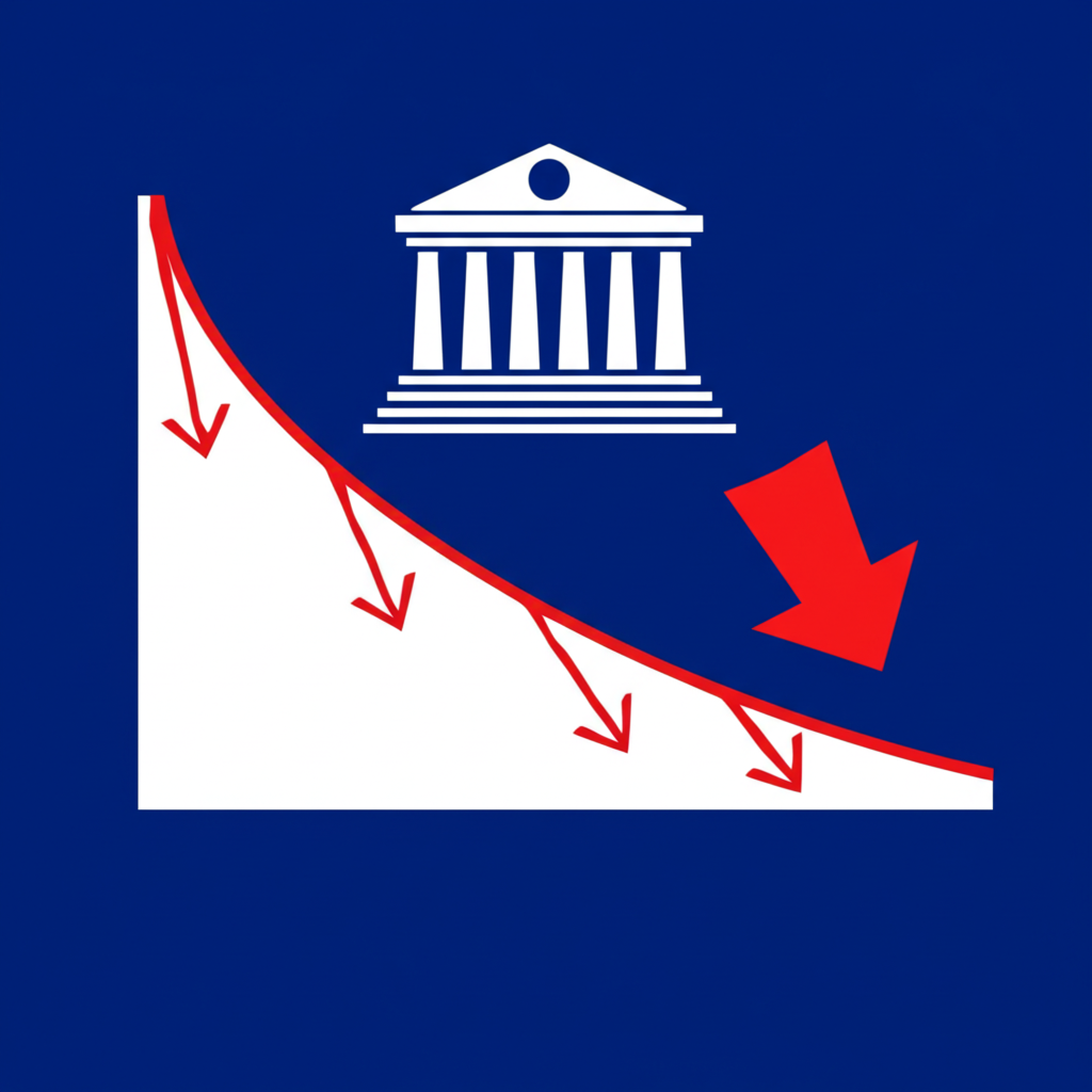 中央銀行降息導致貨幣需求減少的圖示，資金外流影響匯率