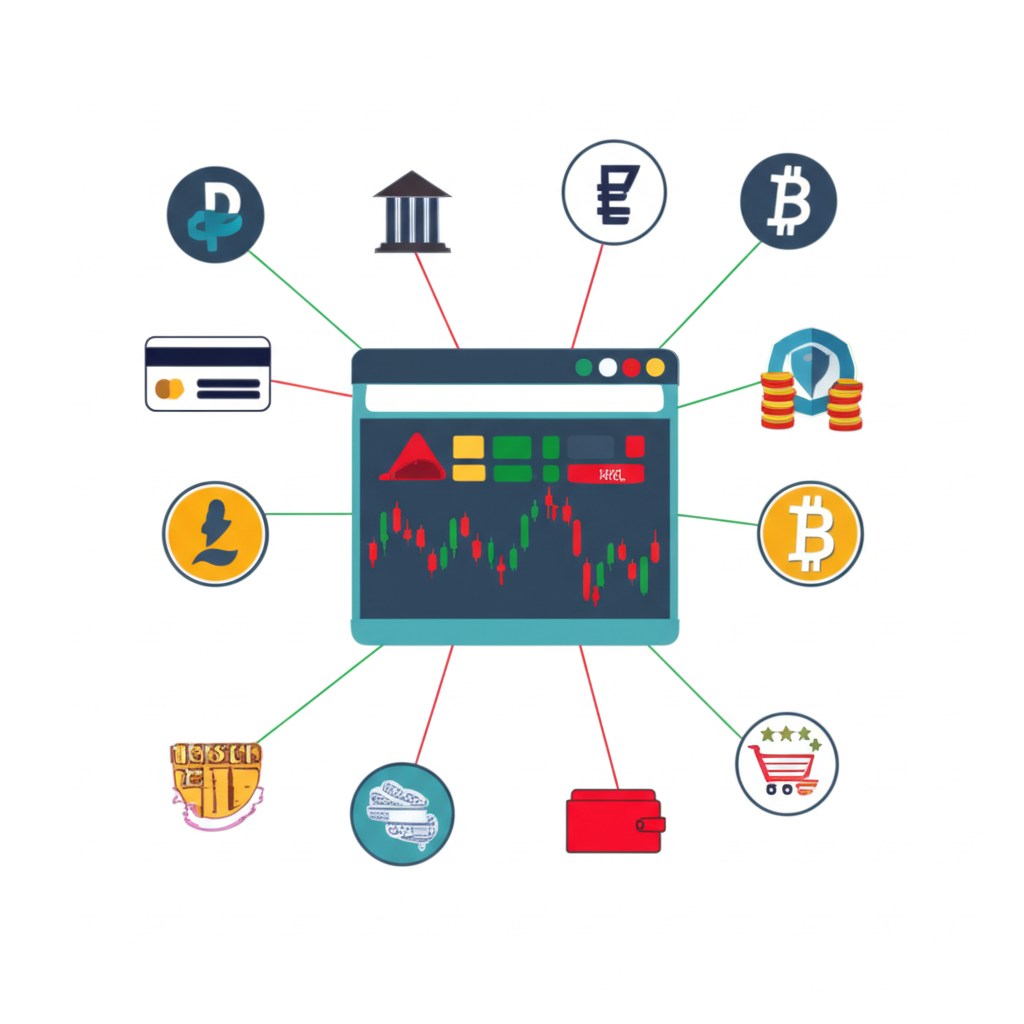 支付方式連接到外匯交易平台的插圖