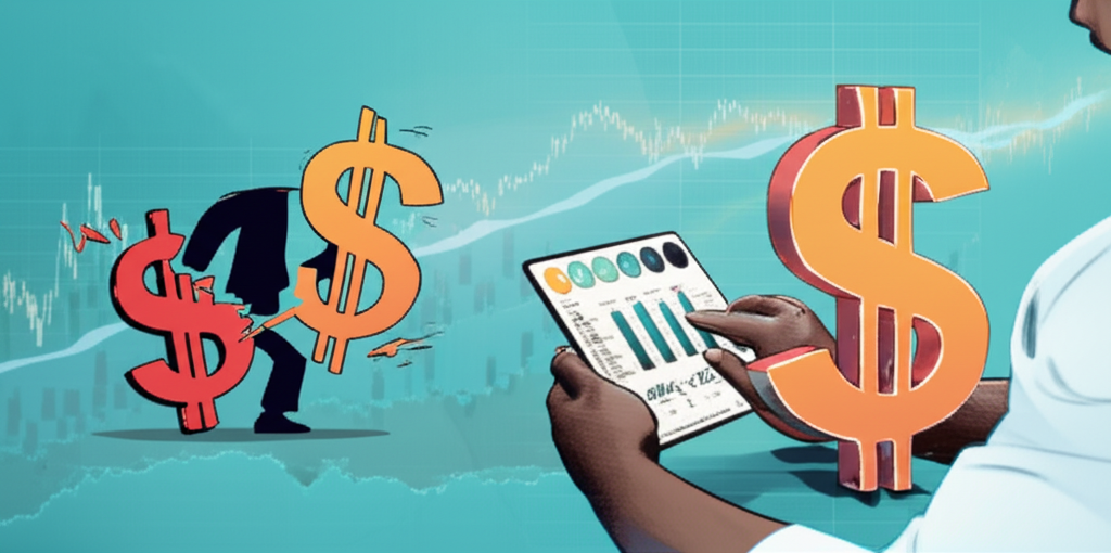 新台幣貶值與美元走強對股市的影響示意圖
