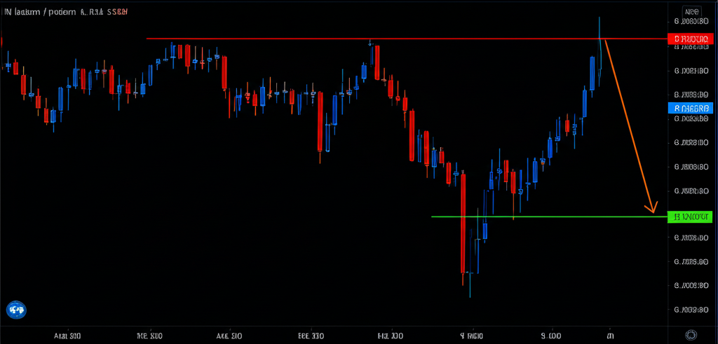 W底型態的市場動態圖示,顯示空頭壓低價格、多頭介入反彈、空頭再度嘗試但力道減弱,最終多頭強勢突破頸線