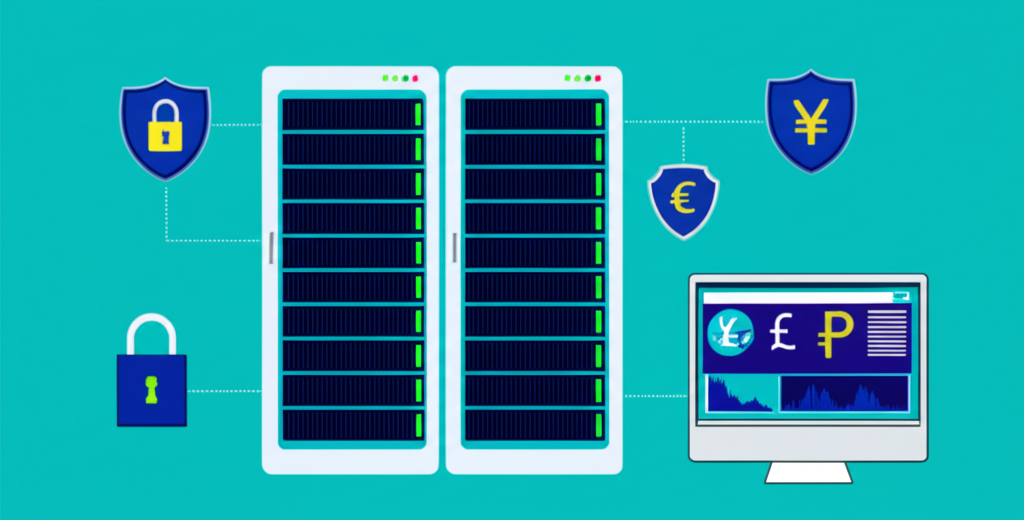 安全穩定的外匯VPS概念圖
