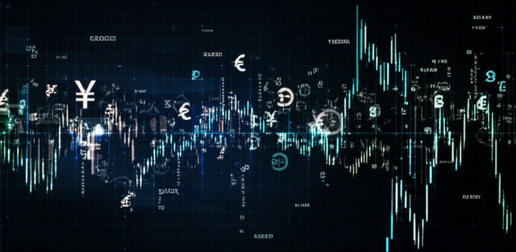 Illustration digital forex trading