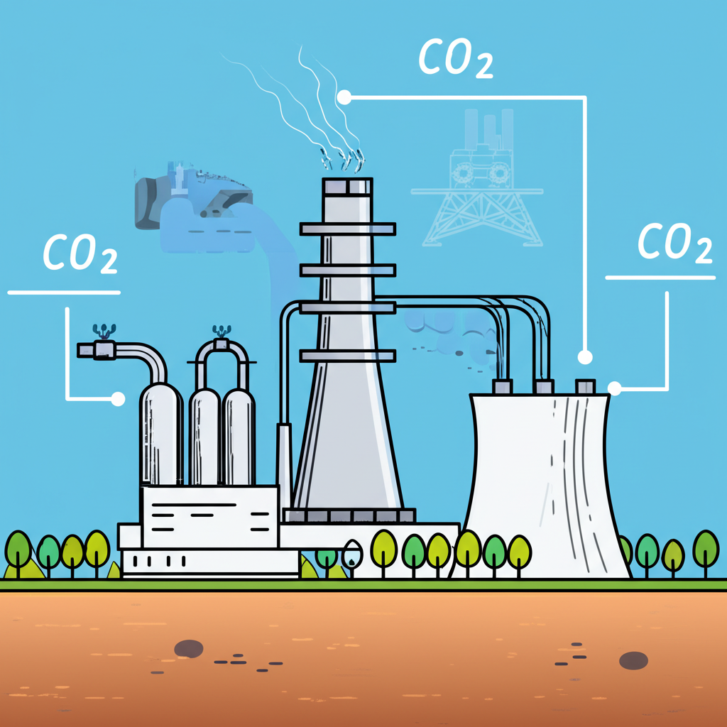 天然氣發電廠配備碳捕集設施