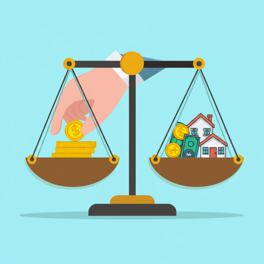 期貨交易槓桿概念圖，保證金作為財務保障的象徵