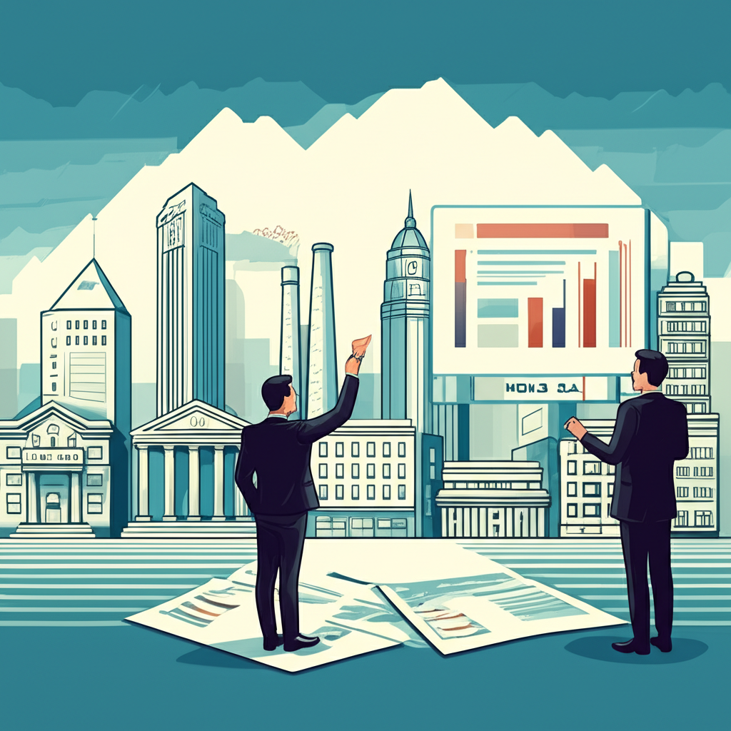 城市景觀代表資產密集產業，投資者使用股價淨值比圖表評估價值