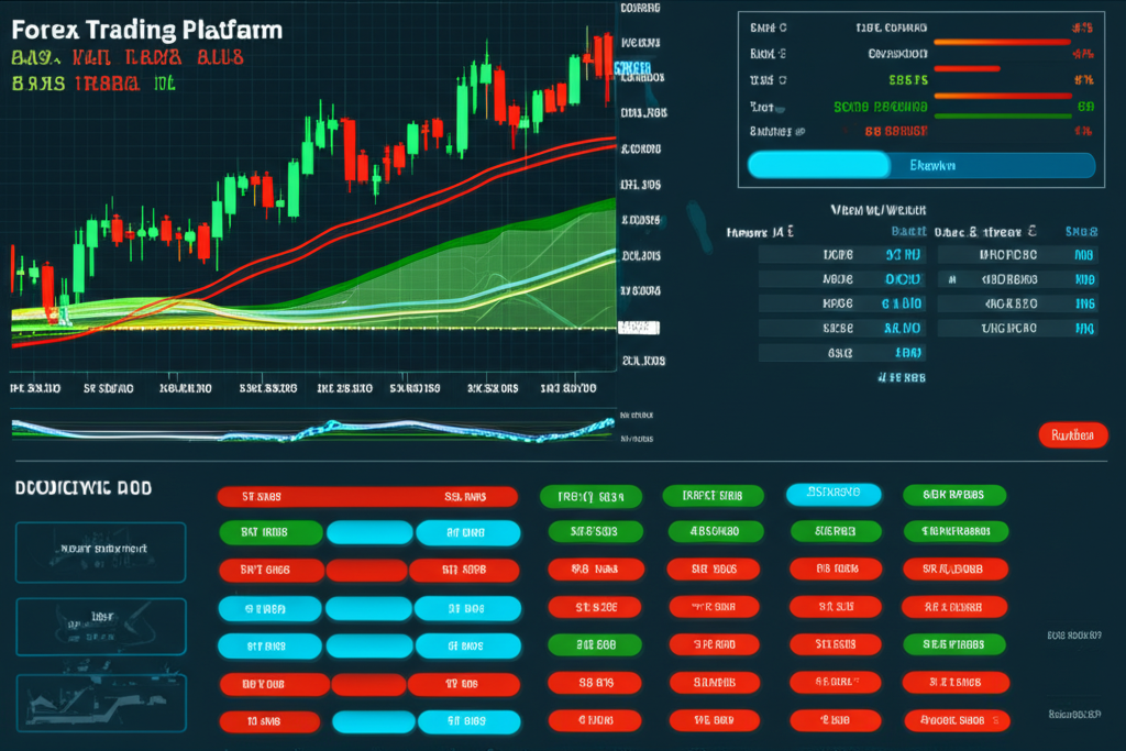 Forex trading platform AI illustration