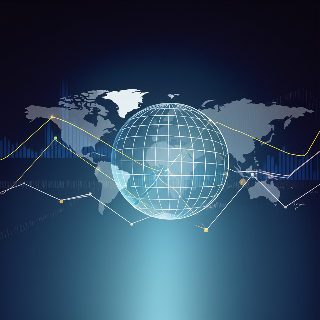 Global finance trends illustration